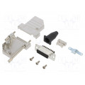L17DTSL15-RG-LJS-S+L77DA15SST; D-Sub; PIN: 15; female; angled 45°; screw terminal; for cable; AMPHENOL L17DTSL15-RG-LJS-S+L77DA15SST; D-Sub; PIN: 15; female; angled 45°; screw terminal; for cable; AMPHENOL