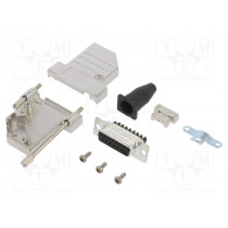 L17DTSL15-RG-LJS-S+L77DA15SST; D-Sub; PIN: 15; female; angled 45°; screw terminal; for cable; AMPHENOL