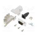 L17DTSL09-RG-LJS-S+L717HDE15P; D-Sub HD; PIN: 15; male; angled 45°; soldering; for cable; UNC4-40; AMPHENOL L17DTSL09-RG-LJS-S+L717HDE15P; D-Sub HD; PIN: 15; male; angled 45°; soldering; for cable; UNC4-40; AMPHENOL