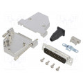 L17DTSL25-RG-LJS-S+L717SDB25P; D-Sub; PIN: 25; male; angled 45°; soldering; for cable; gold flash; AMPHENOL L17DTSL25-RG-LJS-S+L717SDB25P; D-Sub; PIN: 25; male; angled 45°; soldering; for cable; gold flash; AMPHENOL
