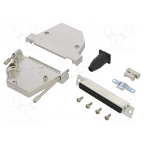 L17DTSL37-RG-LJS-S+L77SDC37S; D-Sub; PIN: 37; female; angled 45°; soldering; for cable; UNC4-40; AMPHENOL