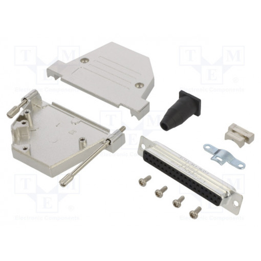 L17DTSL37-RG-LJS-S+L77SDC37S; D-Sub; PIN: 37; female; angled 45°; soldering; for cable; UNC4-40; AMPHENOL