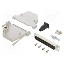 L17DTSL37-RG-LJS-S+L717SDC37P; D-Sub; PIN: 37; male; angled 45°; soldering; for cable; gold flash; AMPHENOL