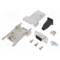 L17DTSL09-RG-LJS-T+L77SDE09S; D-Sub; PIN: 9; female; straight; soldering; for cable; gold flash; AMPHENOL L17DTSL09-RG-LJS-T+L77SDE09S; D-Sub; PIN: 9; female; straight; soldering; for cable; gold flash; AMPHENOL