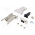 L17DTSL09-RG-LJS-T+L77HDE15S; D-Sub HD; PIN: 15; female; straight; soldering; for cable; UNC4-40; AMPHENOL L17DTSL09-RG-LJS-T+L77HDE15S; D-Sub HD; PIN: 15; female; straight; soldering; for cable; UNC4-40; AMPHENOL
