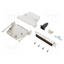 L17DTSL37-RG-LJS-T+L717HDC62P; D-Sub HD; PIN: 62; male; straight; soldering; for cable; gold flash; AMPHENOL