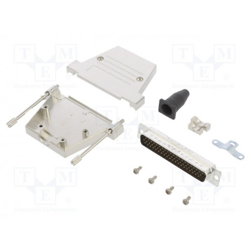 L17DTSL37-RG-LJS-T+L717HDC62P; D-Sub HD; PIN: 62; male; straight; soldering; for cable; gold flash; AMPHENOL