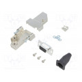 DTSL09-SJSRG-S-HDS15-K; D-Sub; PIN: 15; plug; female; angled 45°; soldering; for cable; ENCITECH DTSL09-SJSRG-S-HDS15-K; D-Sub; PIN: 15; plug; female; angled 45°; soldering; for cable; ENCITECH