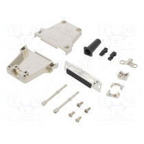 L17DTZF25-LJS-RG+L77HDB44S; D-Sub HD; PIN: 44; female; straight; soldering; for cable; UNC4-40; AMPHENOL