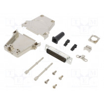 L17DTZF25-LJS-RG+L717HDB44P; D-Sub HD; PIN: 44; male; straight; soldering; for cable; gold flash; AMPHENOL