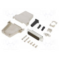 L17DTZF25-RG+L717DB25PST; D-Sub; PIN: 25; male; straight; screw terminal; for cable; UNC4-40; AMPHENOL L17DTZF25-RG+L717DB25PST; D-Sub; PIN: 25; male; straight; screw terminal; for cable; UNC4-40; AMPHENOL