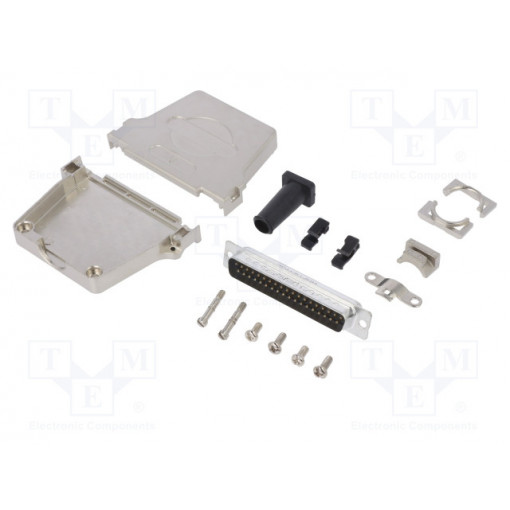 L17DTZF37-RG+L717SDC37P; D-Sub; PIN: 37; male; straight; soldering; for cable; gold flash; AMPHENOL