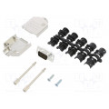 L17DTZK09+L717HDE15P; D-Sub HD; PIN: 15; male; straight; soldering; for cable; gold flash; AMPHENOL L17DTZK09+L717HDE15P; D-Sub HD; PIN: 15; male; straight; soldering; for cable; gold flash; AMPHENOL