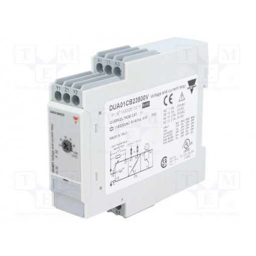 DUA01CB23500V; Module: current monitoring relay; AC/DC voltage,AC/DC current; CARLO GAVAZZI