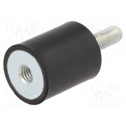 DVA.2-50-30-M10-28-55; Vibration damper; M10; Ø: 50mm; rubber; L: 30mm; Thread len: 28mm; ELESA+GANTER DVA.2-50-30-M10-28-55; Vibration damper; M10; Ø: 50mm; rubber; L: 30mm; Thread len: 28mm; ELESA+GANTER