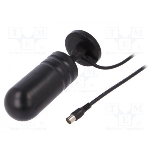 DVB-T-AT04; Antenna; DAB,DVB-T; 30dBi; Mounting: magnet; 75Ω; male,IEC; 2m; SR PASSIVES