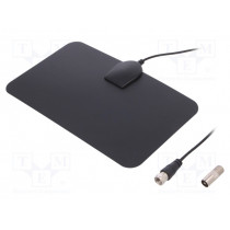 DVB-T-HD-AT01; Antenna; DAB,DVB-T; 20dBi; Mounting: for ribbon cable; 50Ω; 2m; SR PASSIVES