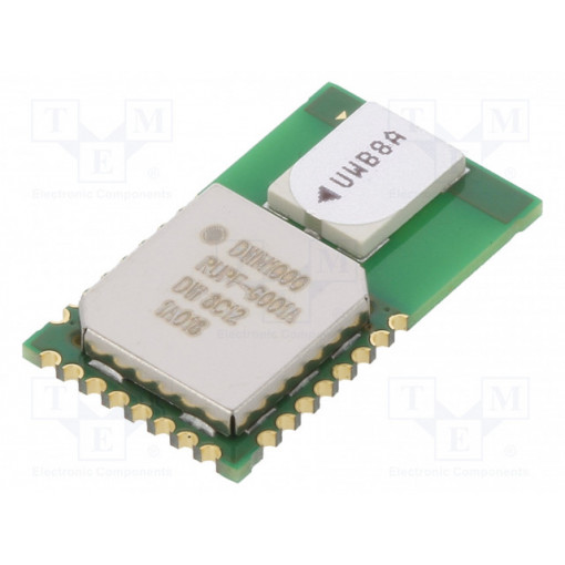 DWM1000; Module: RF; 3.5÷6.5GHz; SPI; 2.8÷3.6VDC; Mounting: SMD; 6.8Mbps; DECAWAVE