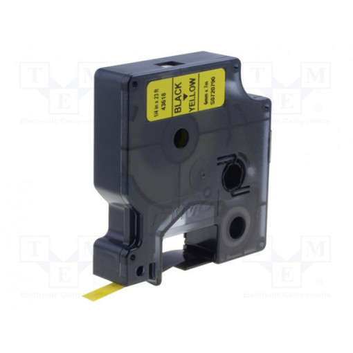 43618; Tape; Width: 6mm; Colour: yellow; Character colour: black; L: 7m; DYMO