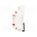 2CCA703401R0001; LED indicator; 115÷250VAC; DIN; 9mm; Colour: red; ABB