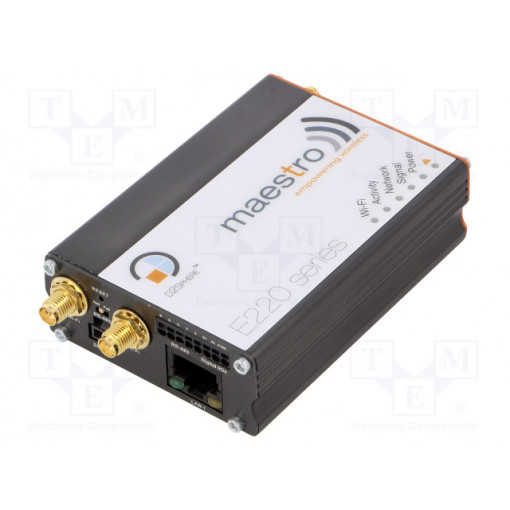 E225 LITE; Module: LTE; router; 3G; 61.25x85.75x24.5mm; IEEE 802.11b/g/n; MAESTRO WIRELESS SOLUTIONS E225 LITE; Module: LTE; router; 3G; 61.25x85.75x24.5mm; IEEE 802.11b/g/n; MAESTRO WIRELESS SOLUTIONS