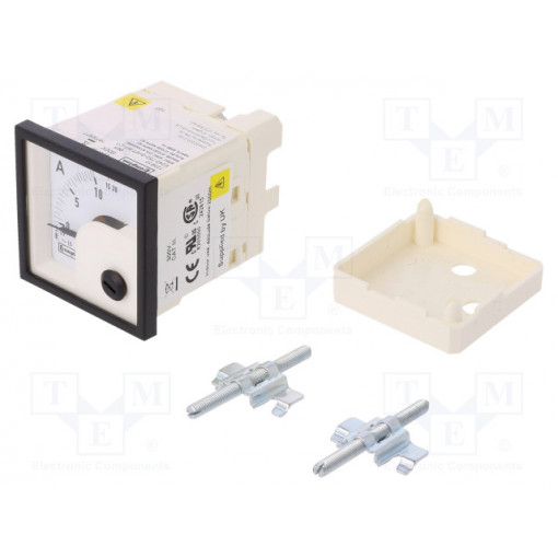 039-40202-0100-10/20A-0-10/20A; Meter: mounting; on panel; analogue; I AC: 0÷10/20A; True RMS; CROMPTON - TE CONNECTIVITY 039-40202-0100-10/20A-0-10/20A; Meter: mounting; on panel; analogue; I AC: 0÷10/20A; True RMS; CROMPTON - TE CONNECTIVITY