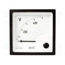 039-40217-0500-500V-0-500V; Meter: mounting; on panel; analogue; VAC: 0÷500V; True RMS; 48x48mm; CROMPTON - TE CONNECTIVITY 039-40217-0500-500V-0-500V; Meter: mounting; on panel; analogue; VAC: 0÷500V; True RMS; 48x48mm; CROMPTON - TE CONNECTIVITY