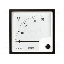 039-40137-0150-150V-0-150V; Meter: mounting; on panel; analogue; VDC: 0÷150V; 48x48mm; CROMPTON - TE CONNECTIVITY 039-40137-0150-150V-0-150V; Meter: mounting; on panel; analogue; VDC: 0÷150V; 48x48mm; CROMPTON - TE CONNECTIVITY