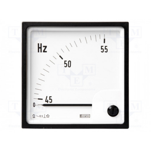 039-74164-0400-380-440V-55-60-55HZ; Meter: mounting; on panel; analogue; 72x72mm; 55÷65Hz; Class: 0,5; CROMPTON - TE CONNECTIVITY 039-74164-0400-380-440V-55-60-55HZ; Meter: mounting; on panel; analogue; 72x72mm; 55÷65Hz; Class: 0,5; CROMPTON - TE CONNECTIVITY