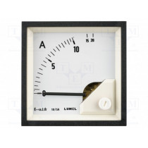 EA17N E21000000000; Meter: mounting; on panel; analogue; I AC: 0÷25A; True RMS; 72x72mm; LUMEL EA17N E21000000000; Meter: mounting; on panel; analogue; I AC: 0÷25A; True RMS; 72x72mm; LUMEL