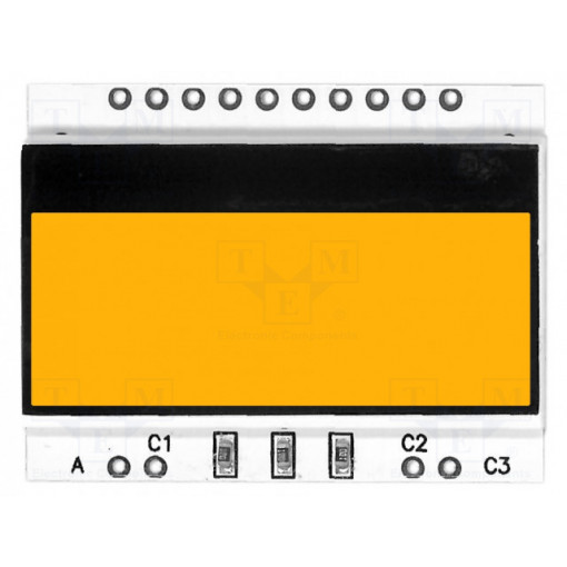 EA LED36X28-A; Backlight; Application: EADOGS104; LED; 36x27.5x2.6mm; amber; ELECTRONIC ASSEMBLY