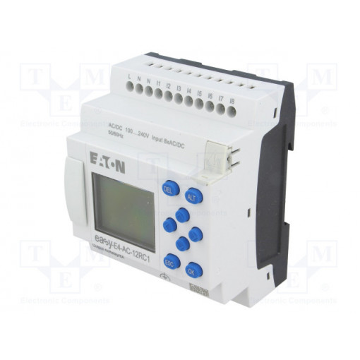 EASY-E4-AC-12RC1; Programmable relay; OUT1: 8A; IN: 8; Anal.in: 0; Analog.outputs: 0; EATON ELECTRIC