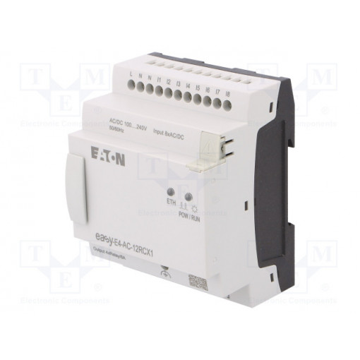EASY-E4-AC-12RCX1; Programmable relay; OUT1: 8A; IN: 8; Anal.in: 0; Analog.outputs: 0; EATON ELECTRIC