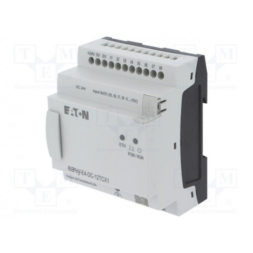 EASY-E4-DC-12TCX1; Programmable relay; IN: 8; Anal.in: 4; Analog.outputs: 0; OUT: 4; EATON ELECTRIC