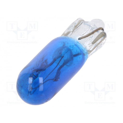 EB0301TB; Filament lamp: automotive; W2x4.6d; blue; 12V; 1.2W; VISIONPRO; T5; ELTA EB0301TB; Filament lamp: automotive; W2x4.6d; blue; 12V; 1.2W; VISIONPRO; T5; ELTA