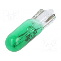 EB0302TB; Filament lamp: automotive; W2x4.6d; green; 12V; 1.2W; VISIONPRO; T5; ELTA EB0302TB; Filament lamp: automotive; W2x4.6d; green; 12V; 1.2W; VISIONPRO; T5; ELTA