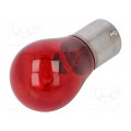 EB0389TB; Filament lamp: automotive; BA15S; red; 12V; 21W; VISIONPRO; P21W; ELTA