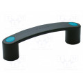 260111-C5; Handle; Mat: technopolymer (PA); black; H: 35mm; L: 116mm; blue; ELESA+GANTER