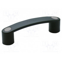 260256-C3; Handle; Mat: technopolymer (PA); black; H: 42mm; L: 159mm; grey; ELESA+GANTER