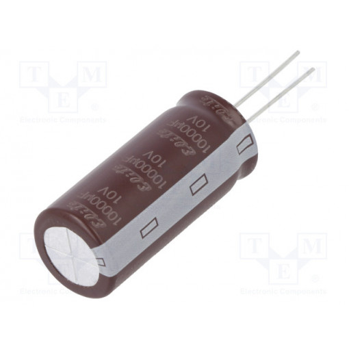 ED1A103MNN1840; Capacitor: electrolytic; low impedance; THT; 10000uF; 10VDC; ±20%; Elite ED1A103MNN1840; Capacitor: electrolytic; low impedance; THT; 10000uF; 10VDC; ±20%; Elite