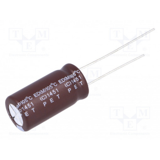 ED1A152MNN1020; Capacitor: electrolytic; low impedance; THT; 1500uF; 10VDC; ±20%; Elite