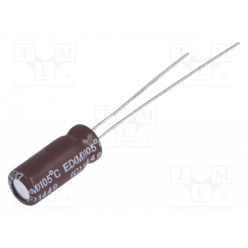 ED1A222MNN1025; Capacitor: electrolytic; low impedance; THT; 2200uF; 10VDC; ±20%; Elite ED1A222MNN1025; Capacitor: electrolytic; low impedance; THT; 2200uF; 10VDC; ±20%; Elite