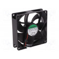 EE92251S3-1000U-999; Fan: DC; axial; 12VDC; 92x92x25mm; 66.76m3/h; 28dBA; slide bearing; SUNON