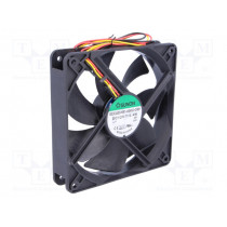 EEC0251B1-000U-G99; Fan: DC; axial; 12VDC; 120x120x25mm; 183.83m3/h; 44.5dBA; Len: 330mm; SUNON