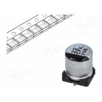 EEEFK1C220AR; Capacitor: electrolytic; low impedance; SMD; 22uF; 16VDC; Ø5x5.8mm; PANASONIC