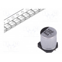 EEEFPC101XAP; Capacitor: electrolytic; low impedance; 100uF; 16VDC; Case: D8; PANASONIC