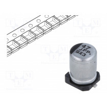 EEEFPJ470UAR; Capacitor: electrolytic; low impedance; 47uF; 6.3VDC; Case: B; FP; PANASONIC