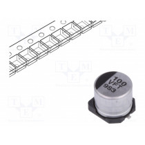 EEEFT1V101AP; Capacitor: electrolytic; low impedance; 100uF; 35VDC; Case: D; FT; PANASONIC