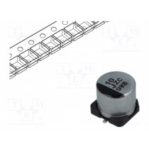 EEHZC1J100P; Capacitor: hybrid; 10uF; 63VDC; ESR: 120mΩ; ZC; SMD; ±20%; -55÷125°C; PANASONIC
