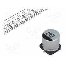 EEHZC1J820P; Capacitor: hybrid; 82uF; 63VDC; ESR: 30mΩ; ZC; SMD; ±20%; -55÷125°C; PANASONIC